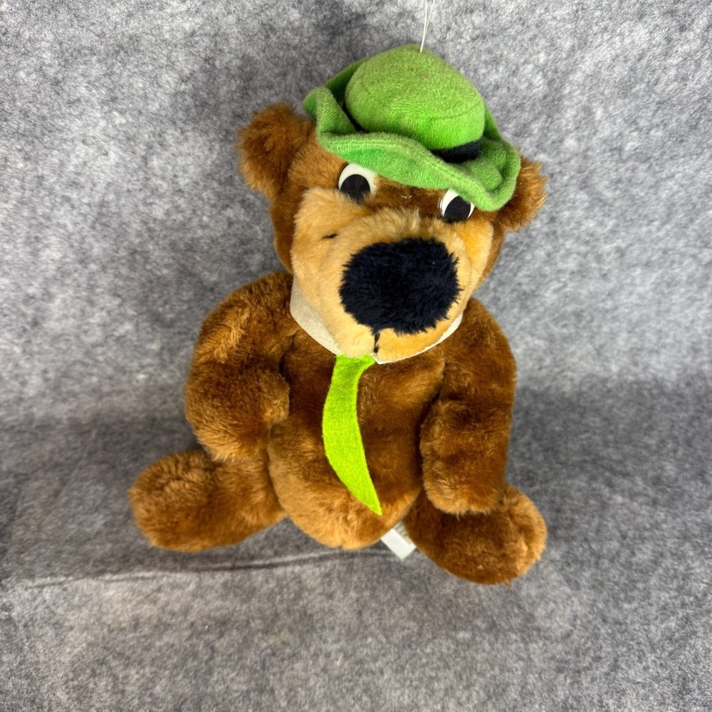 Vintage 1980 Yogi Bear Plush Mighty Star Hanna Barbera Soft Stuffed Toy 10"‎